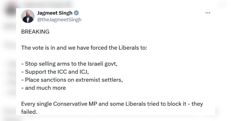 Jewish groups condemn “anti-Israel” NDP motion passed by House of Commons