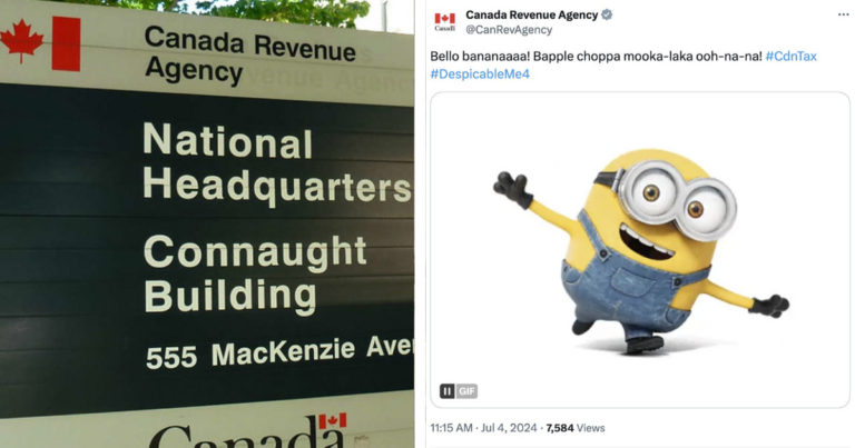 CRA takes down Minions meme post advertising child benefit after public shaming