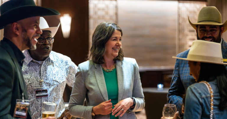 Danielle Smith looks to solidify support ahead of possible leadership review 