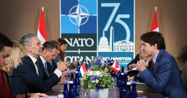 Trudeau promises NATO he will meet defence target but not until 2032