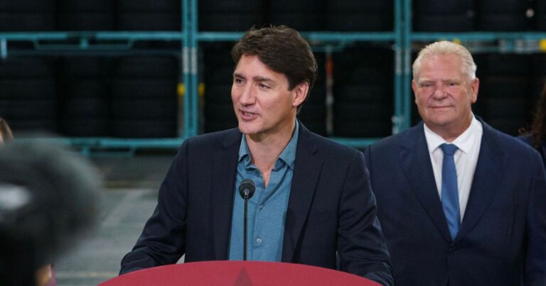 Trudeau calls Poilievre’s tariff proposal on Chinese goods “baloney”