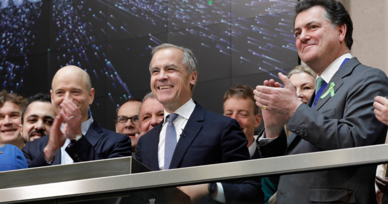 Investment firm Carney chairs reportedly in talks to access billions in taxpayer, pension funds