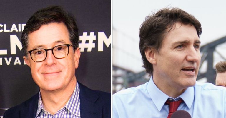Stephen Colbert throws softballs, maligns Conservatives in Trudeau interview  