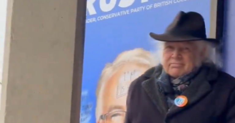 BC Conservatives release video appearing to show NDP supporter vandalizing election sign