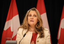 Freeland to launch Liberal leadership bid with “counterpunch” to Trump tariffs