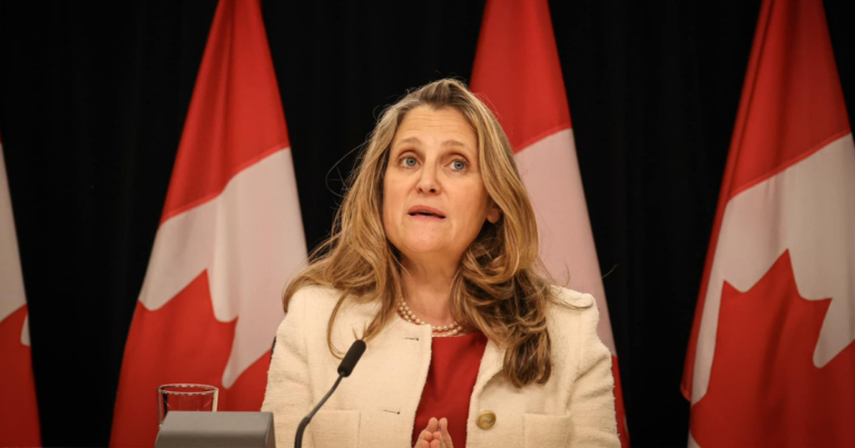 Chrystia Freeland promises to reduce size of cabinet and PMO by half