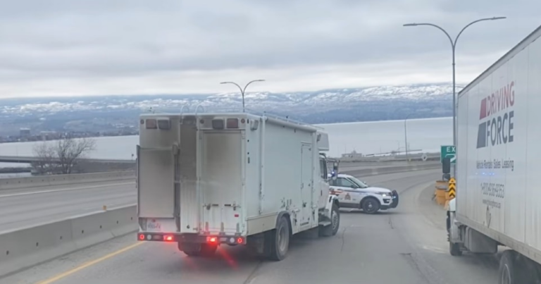 Major Kelowna bridge shut down after man blocks traffic, issues explosive online threats